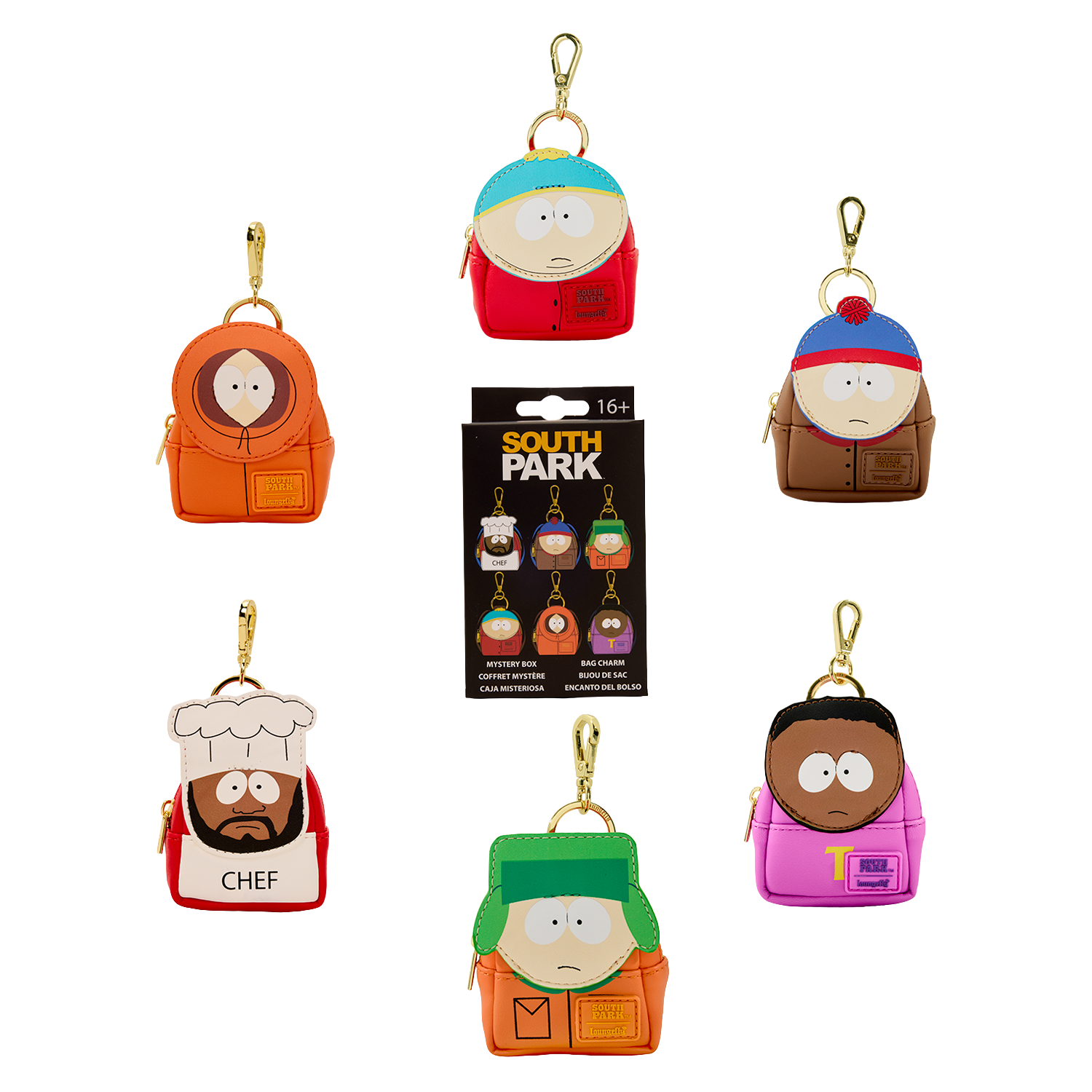 South Park Cosplay Mystery Mini Backpack Keychain Charm
