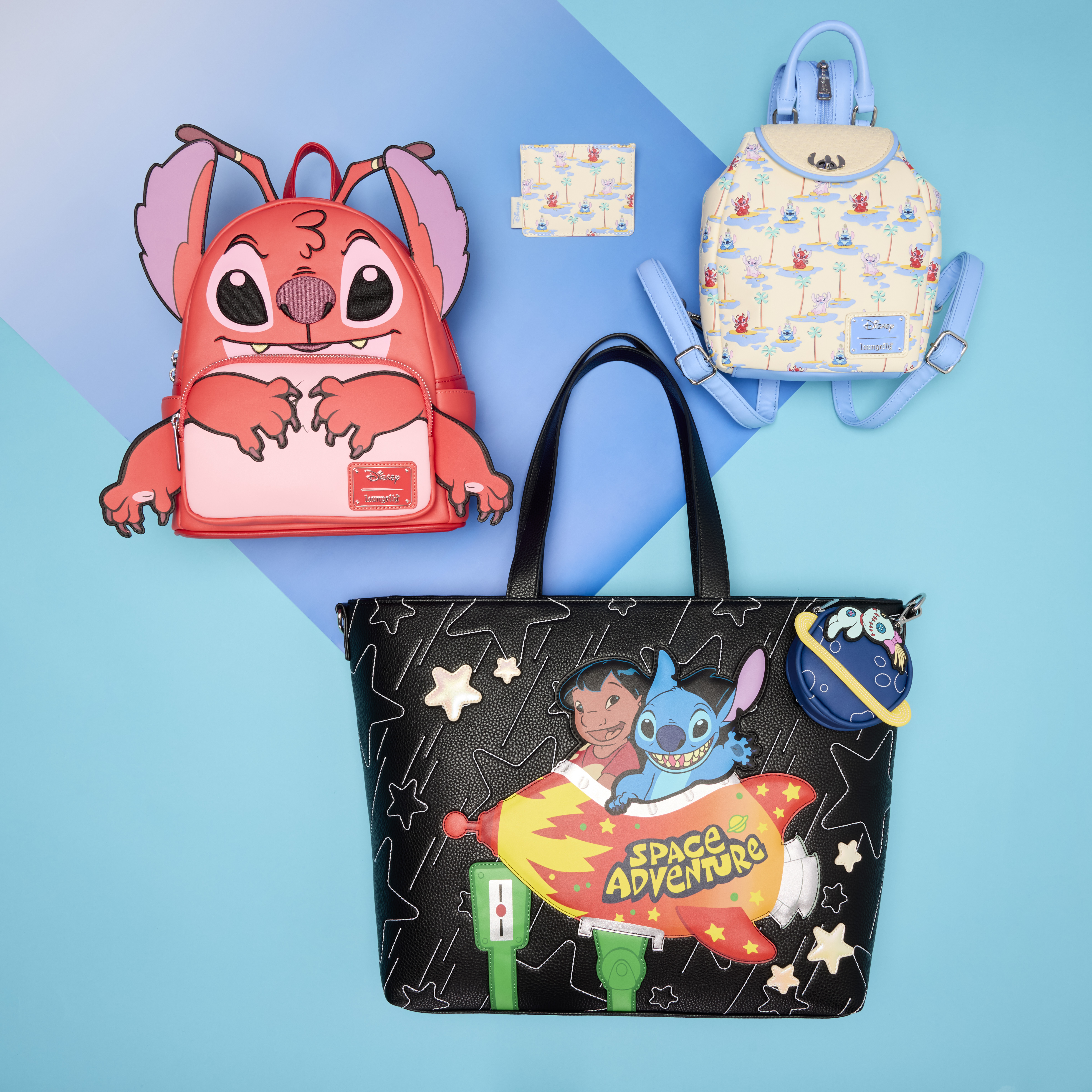 Lilo & Stitch Space Adventure Glow Tote Crossbody Bag with Coin Bag - Image 3