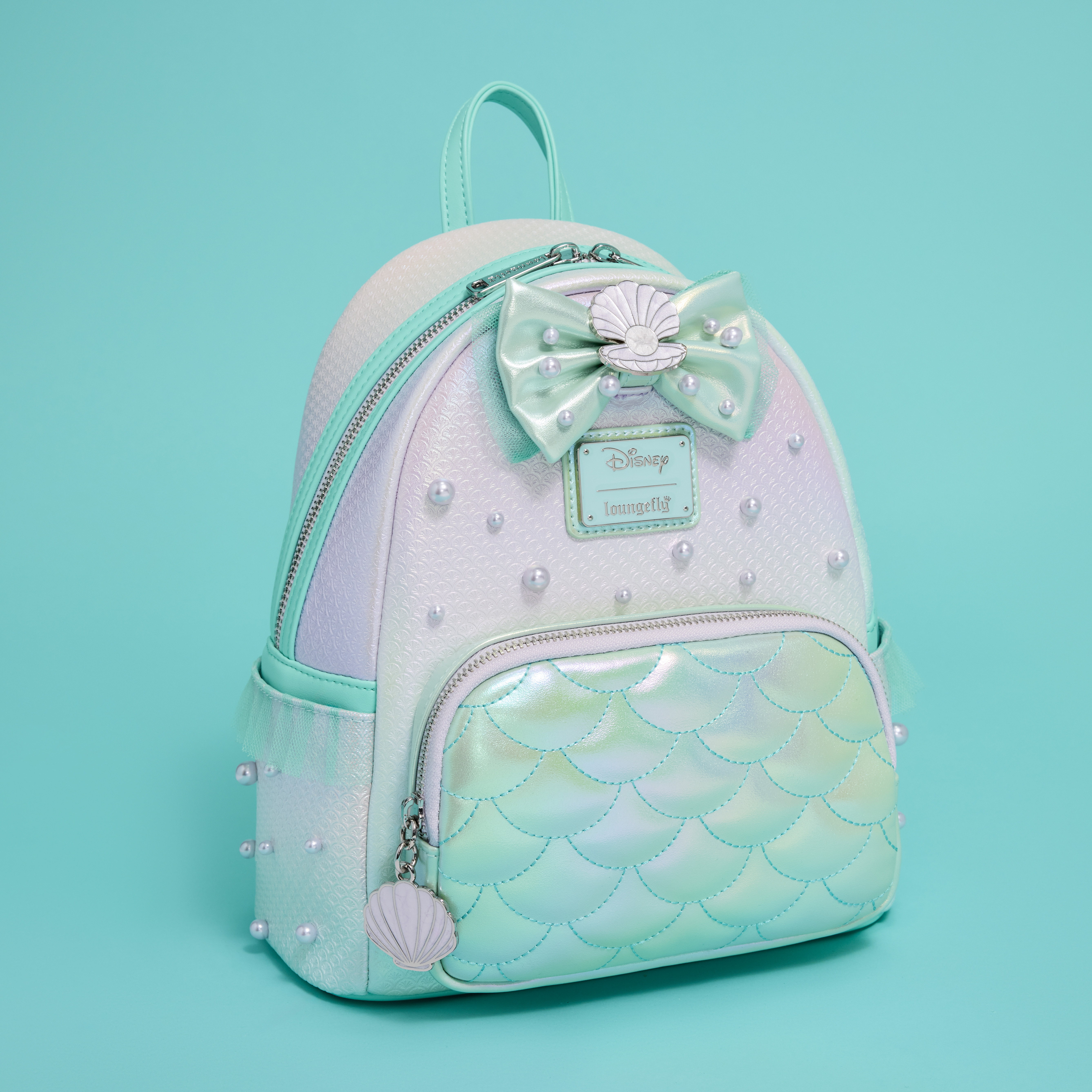 The Little Mermaid Iridescent Pearl Mini Backpack - Image 3