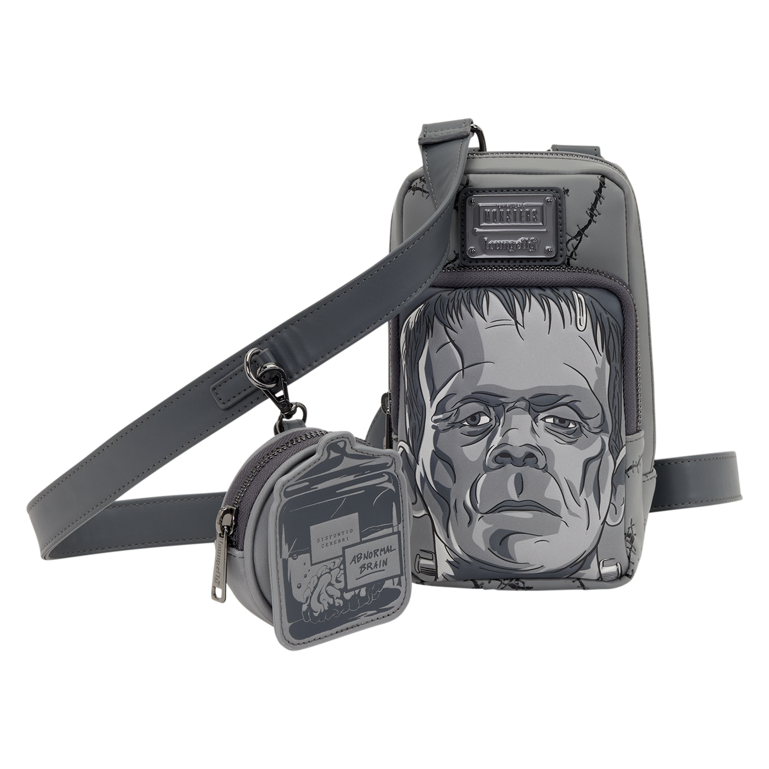 Universal Monsters Frankenstein Crossbody Bag with Coin Bag - Image 5