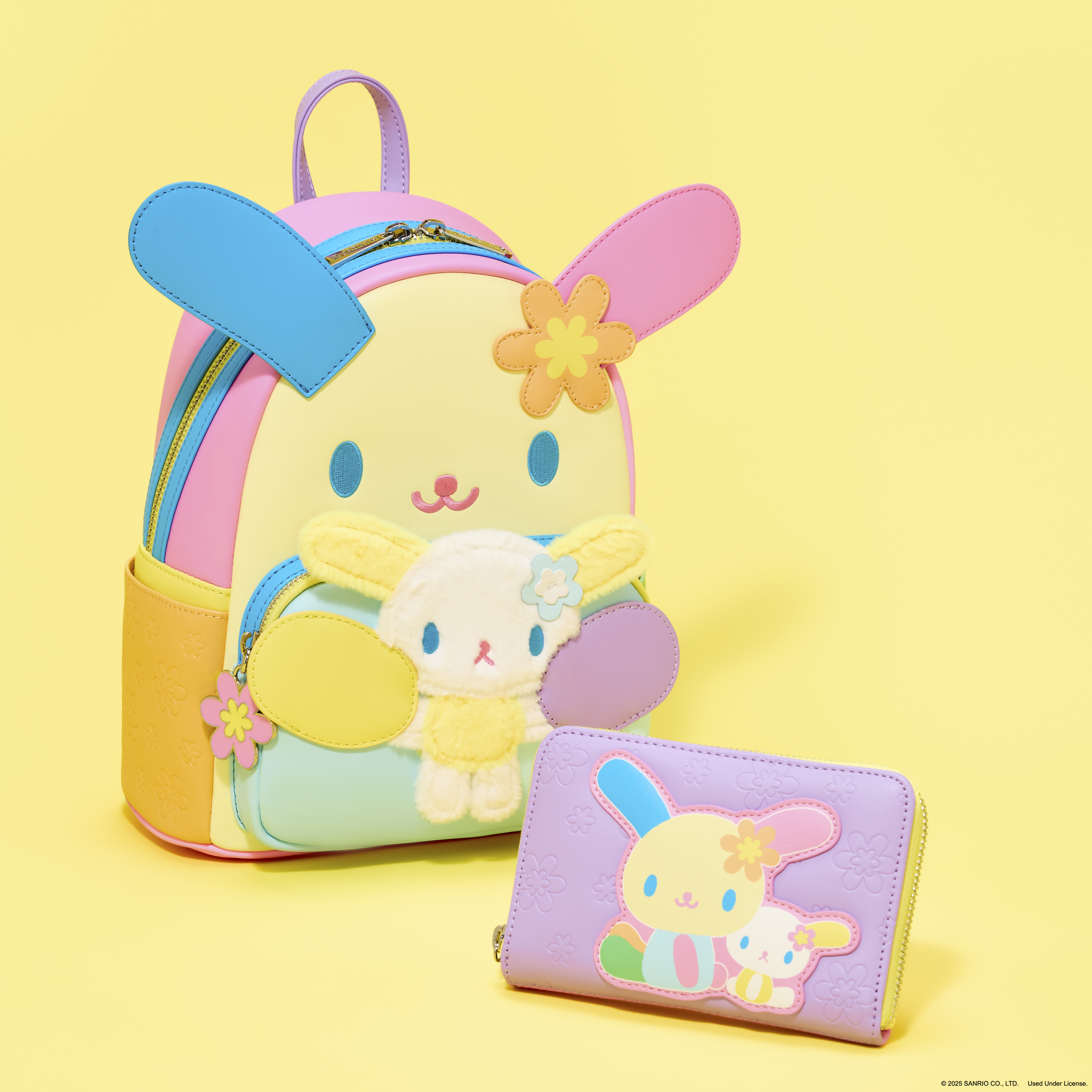 Sanrio Exclusive U*SA*HA*NA Color Block Zip Around Wallet - Image 4