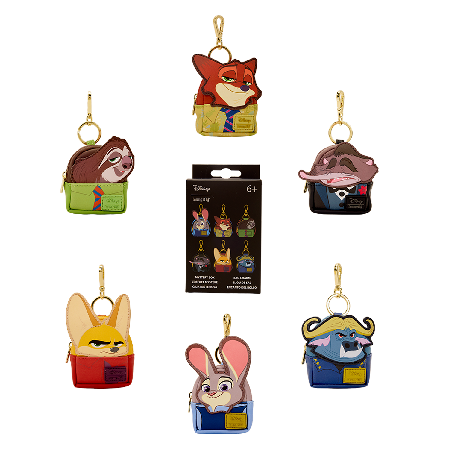 Zootopia 2 Cosplay Mystery Mini Backpack Keychain Charm