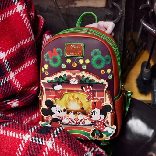 Alternative view of Mickey & Minnie Mouse Hot Cocoa Fireplace Mini Backpack