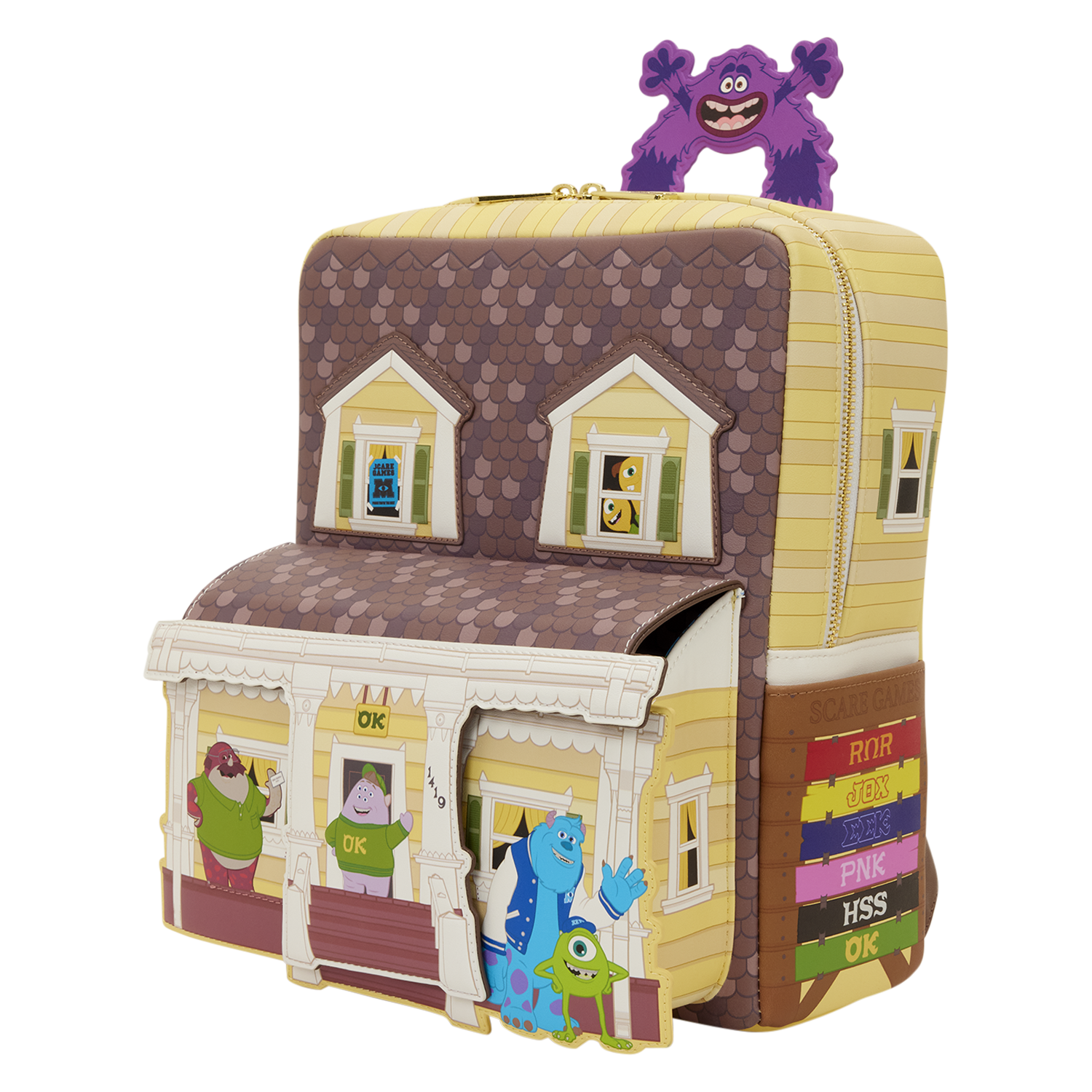 Monsters University Oozma Kappa House Figural Mini Backpack - Image 6