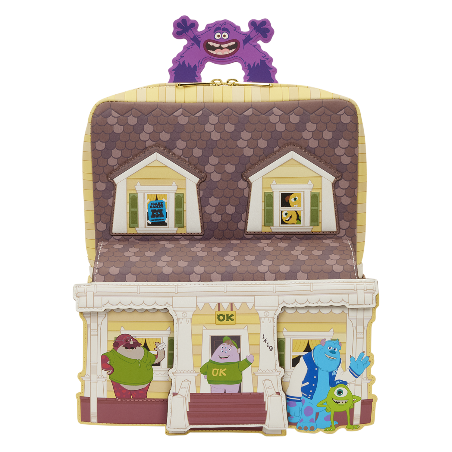 Monsters University Oozma Kappa House Figural Mini Backpack