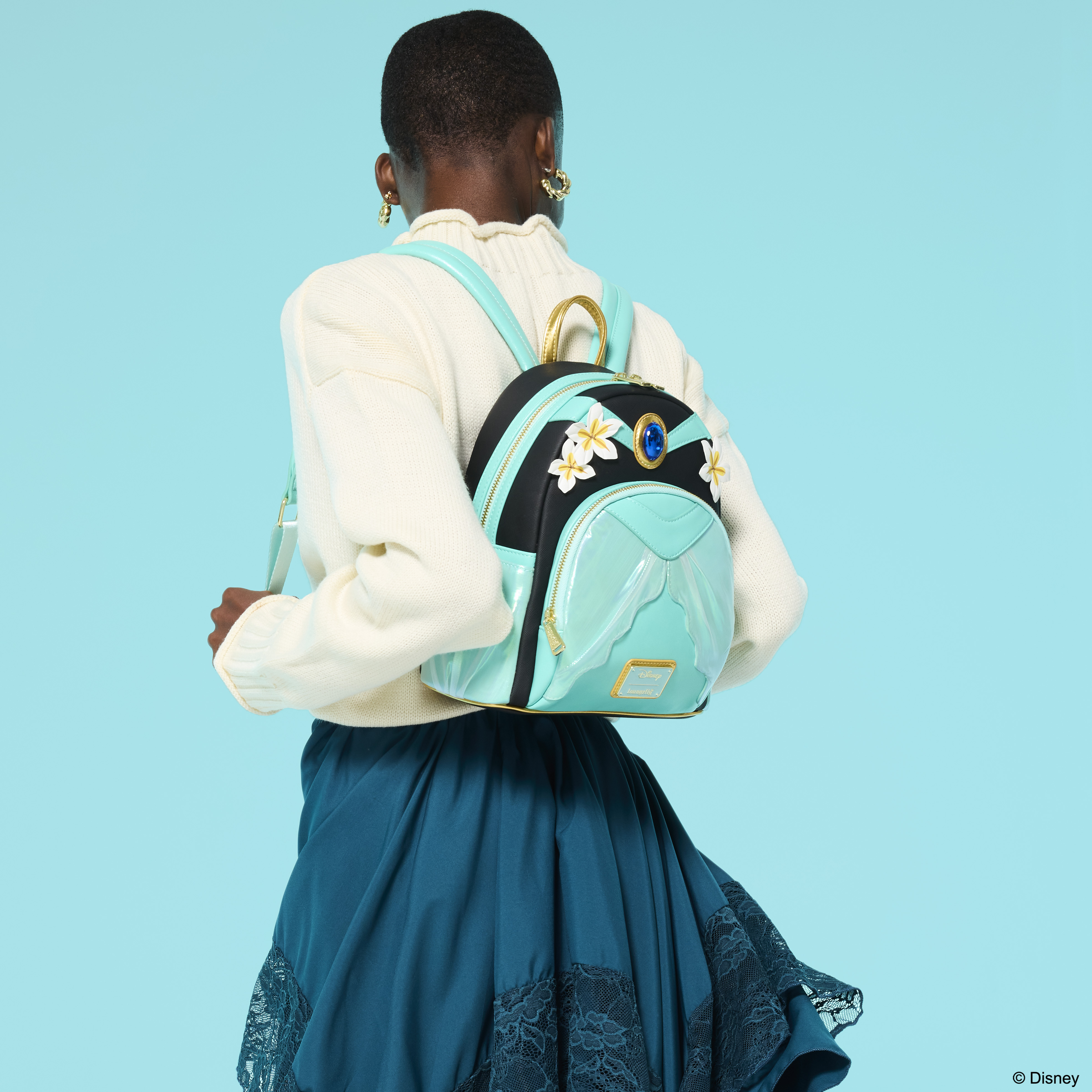 Alternative view of Disney Princess Jasmine Glitter Cosplay Mini Backpack