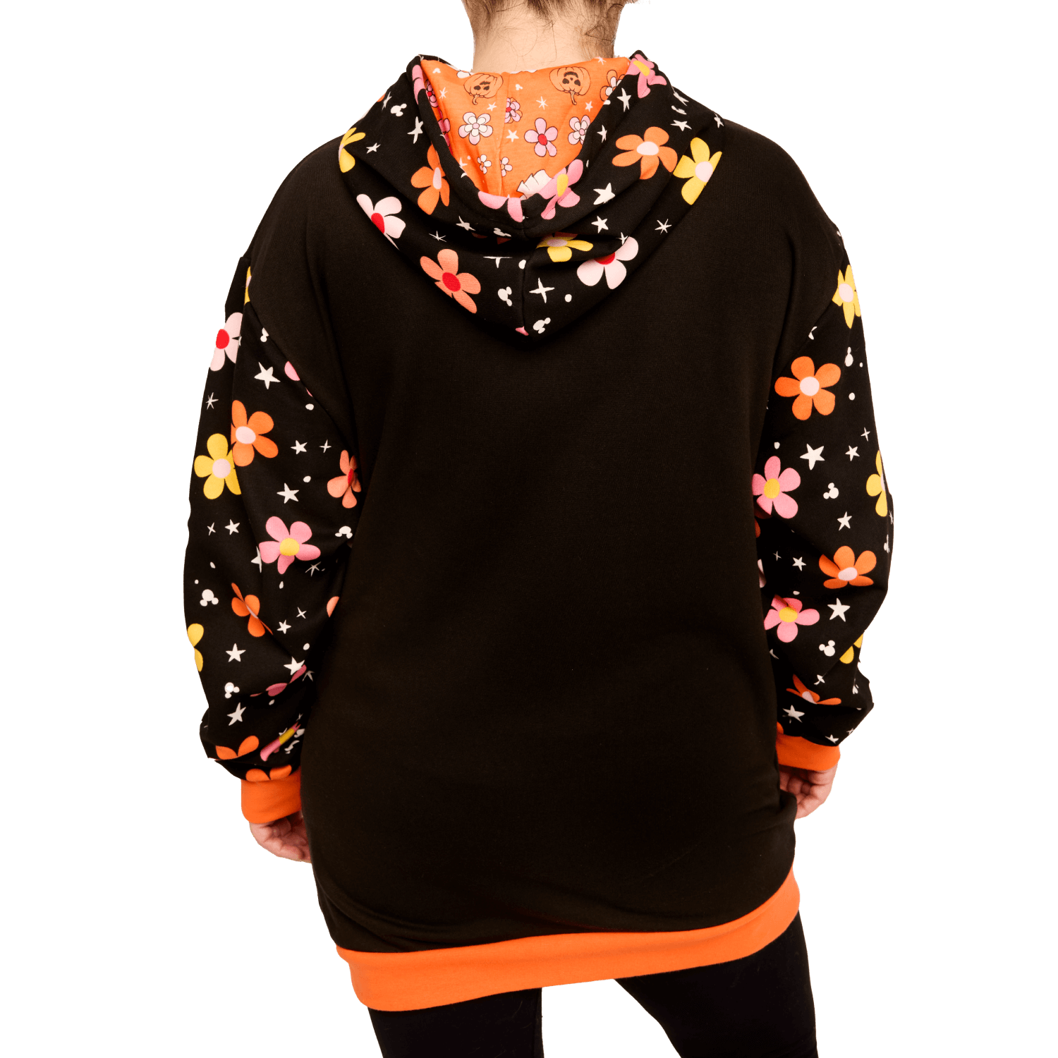 Mickey & Minnie Floral Ghost Glow Unisex Hoodie - Image 3