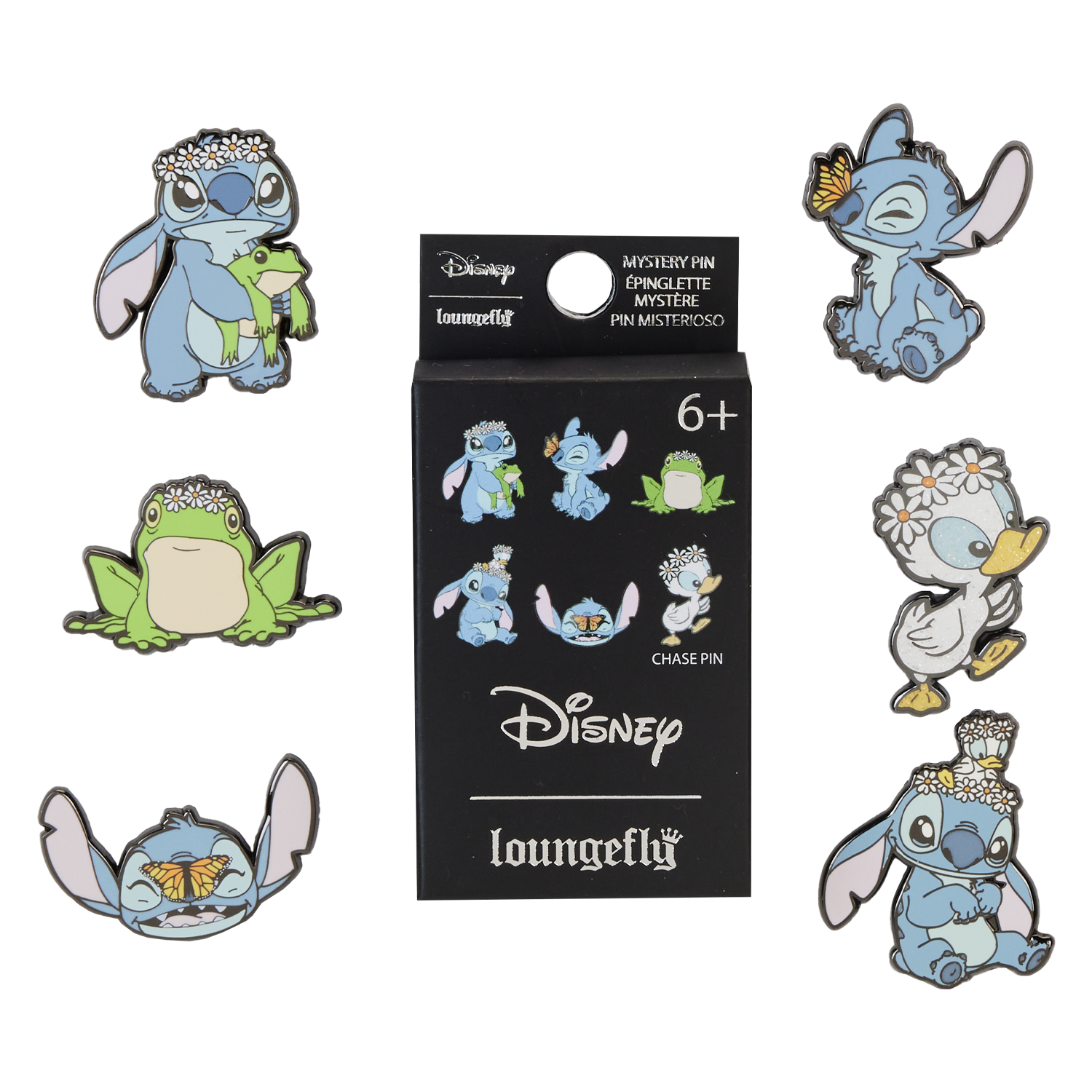 Stitch Springtime Daisy Mystery Box Pin