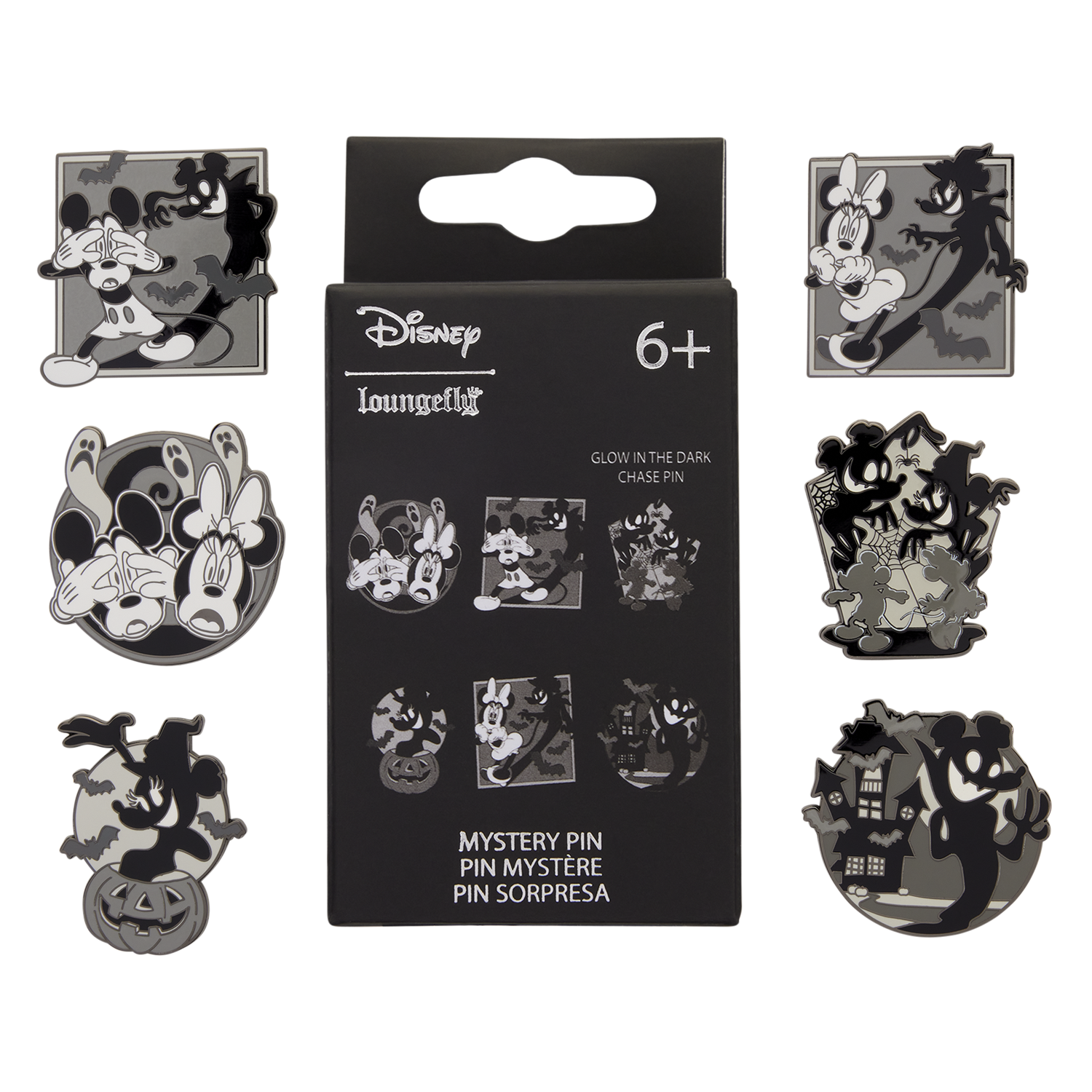 Mickey & Minnie Mouse Ghost Glow Mystery Box Pin