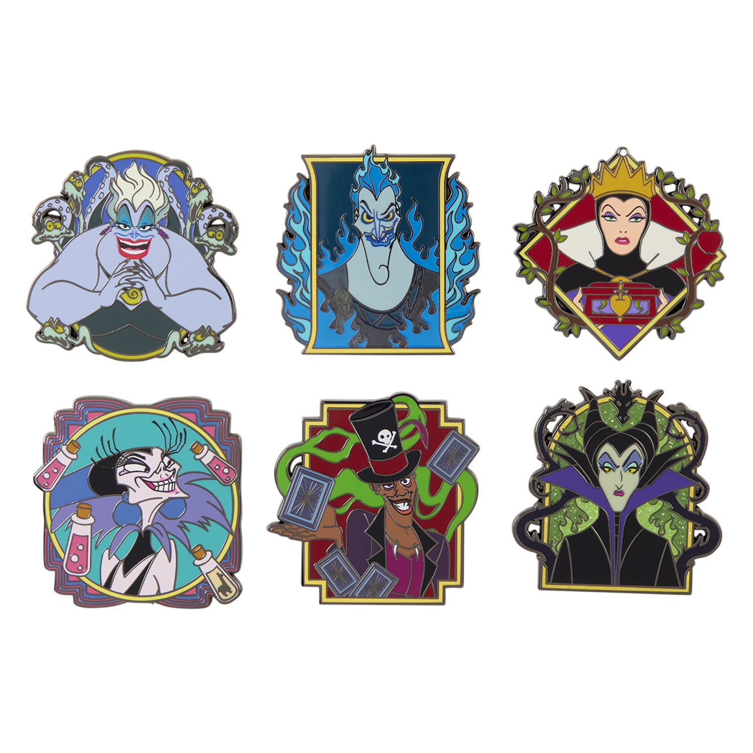 Alternative view of Disney Villains Portait Mystery Box Pins