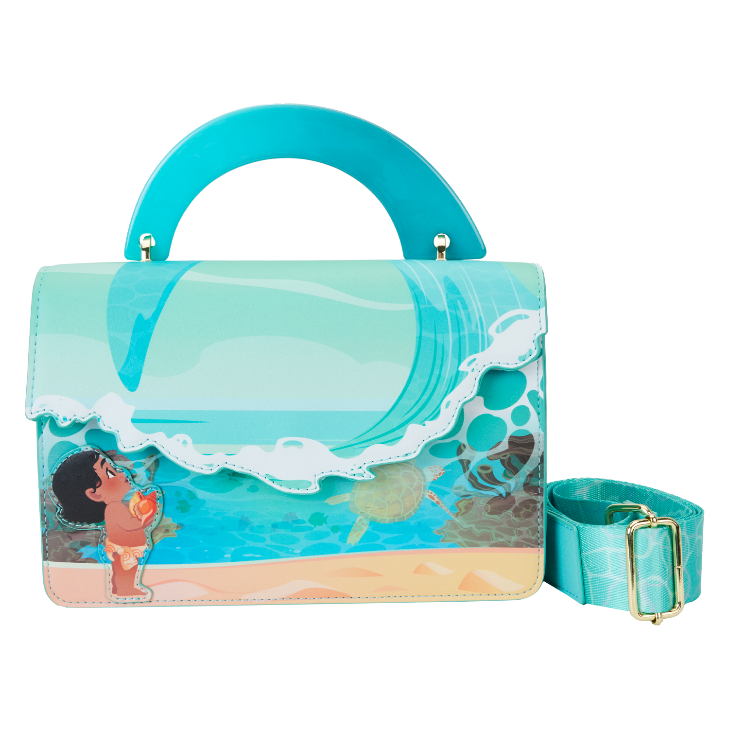 Young Moana Ocean Wave Crossbody Bag