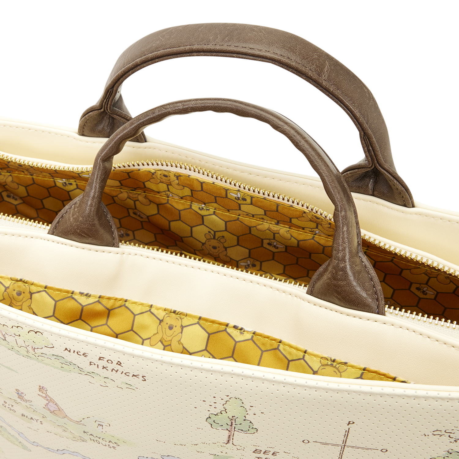 Winnie the Pooh Hundred Acre Wood Tote Pin Trader Crossbody Bag - Image 6