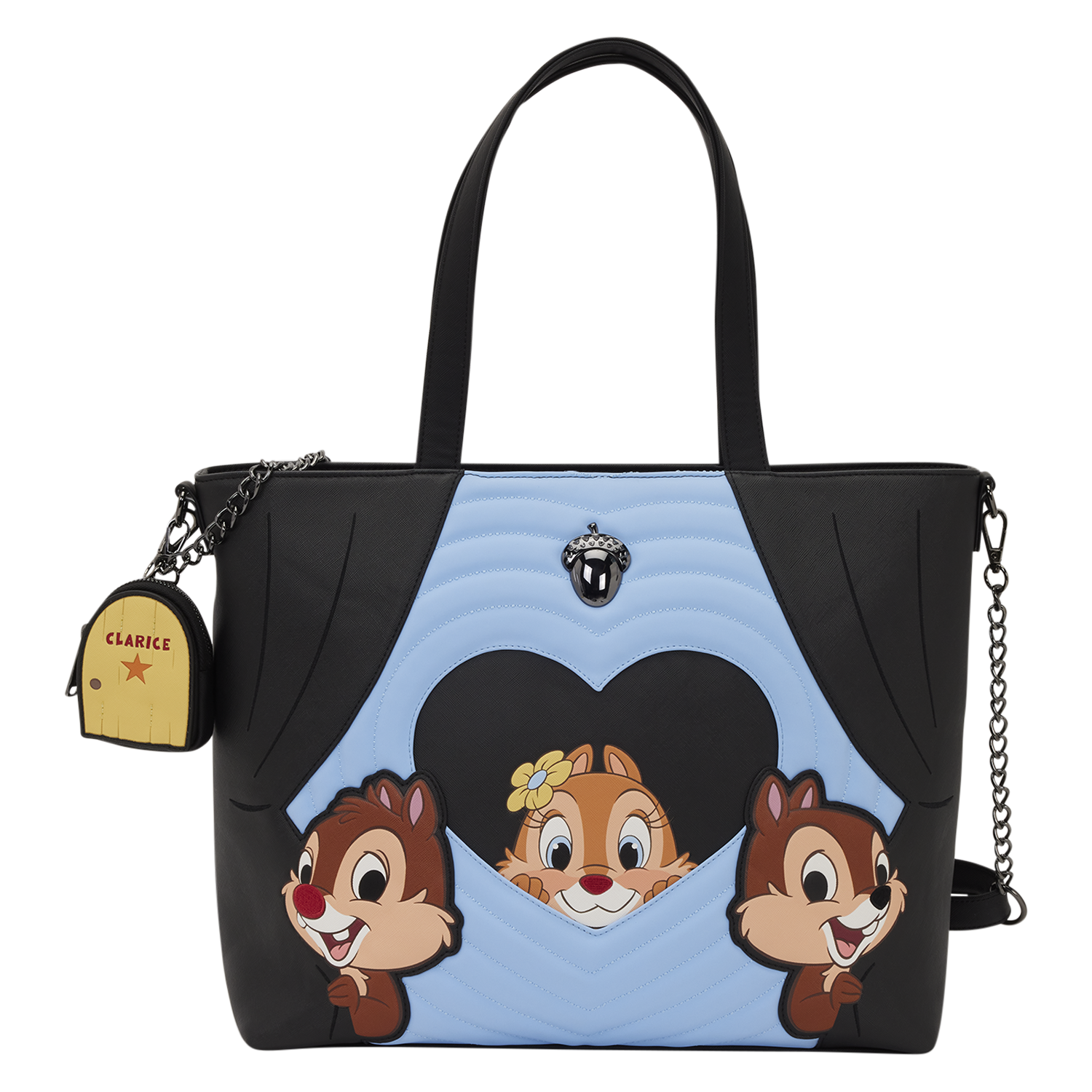 Chip 'n' Dale Two Chips & a Miss Tote Crossbody Bag with Coin Bag
