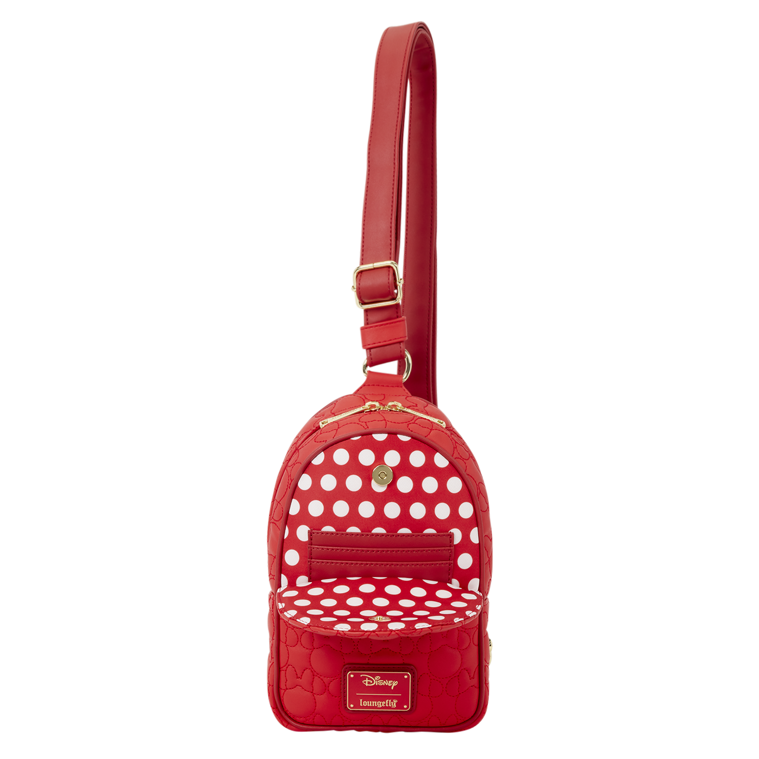 Minnie Mouse Silhouette All-Over Print Sling Crossbody Bag - Image 3