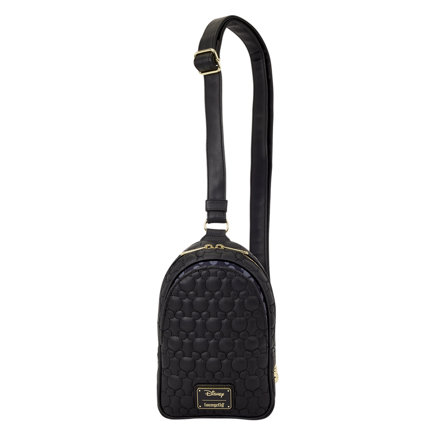 Mickey Mouse Silhouette All-Over Print Sling Crossbody Bag