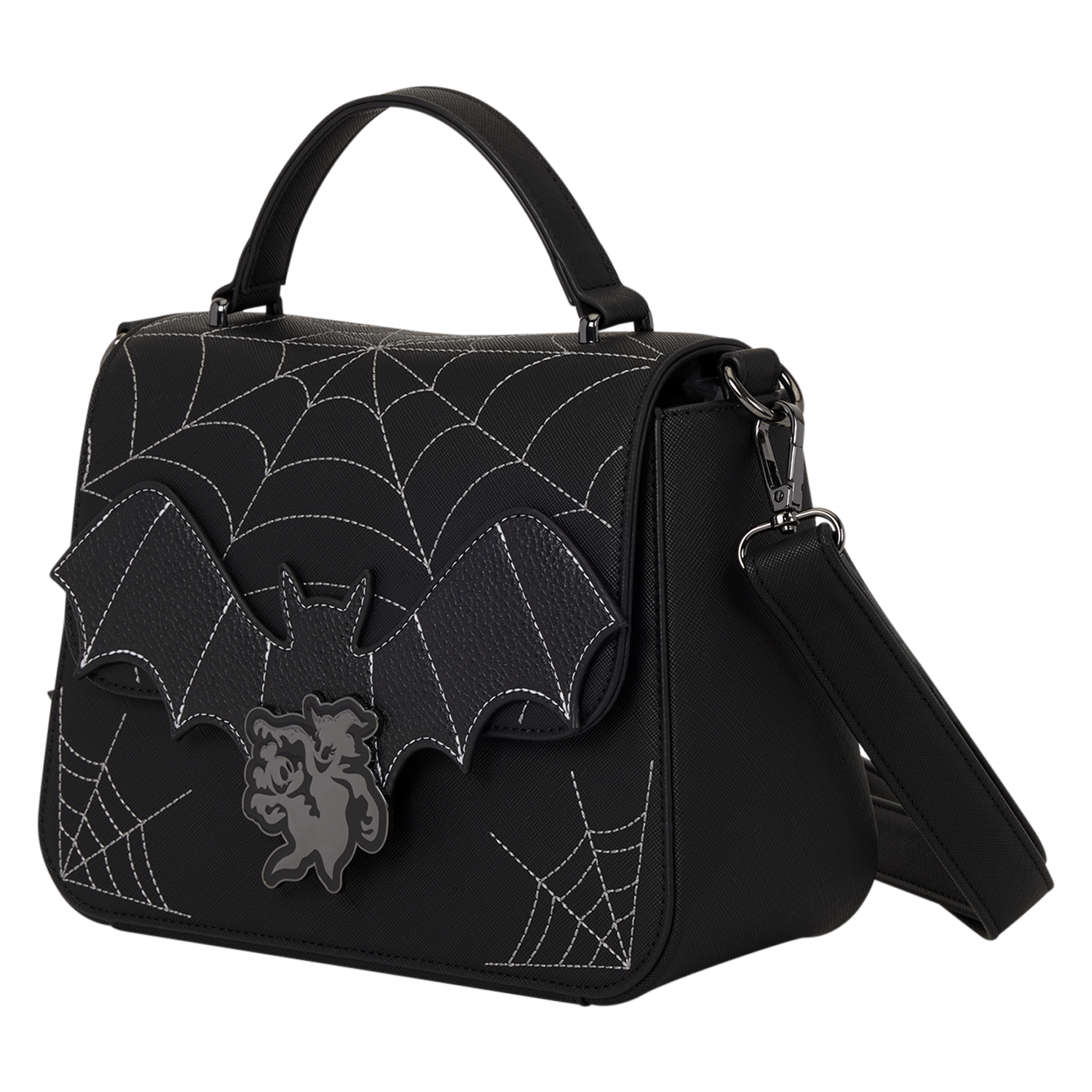 Mickey & Minnie Spiderweb & Bats Crossbody Bag - Image 3