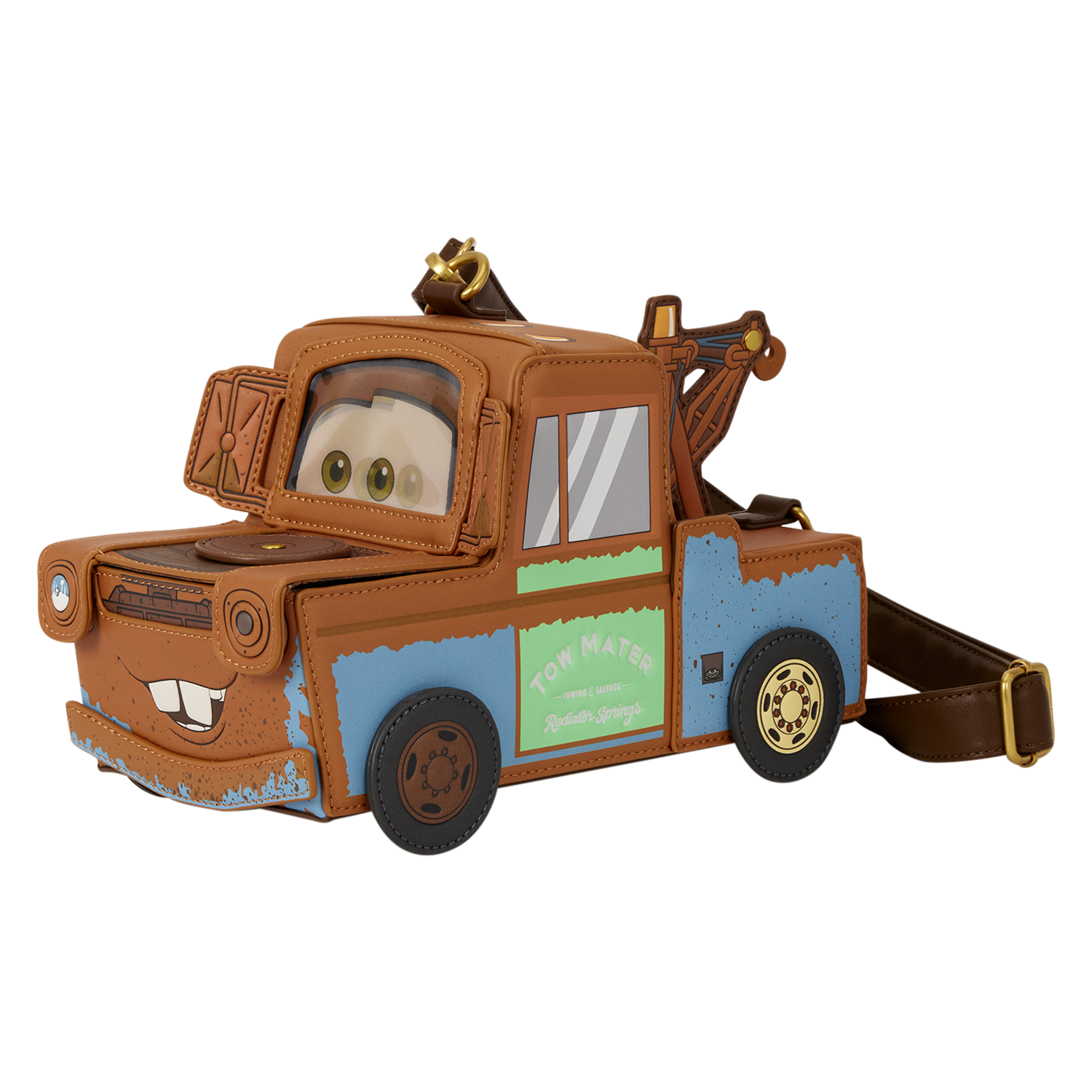 Cars 20th Anniversary Tow Mater Figural Crossbody Bag