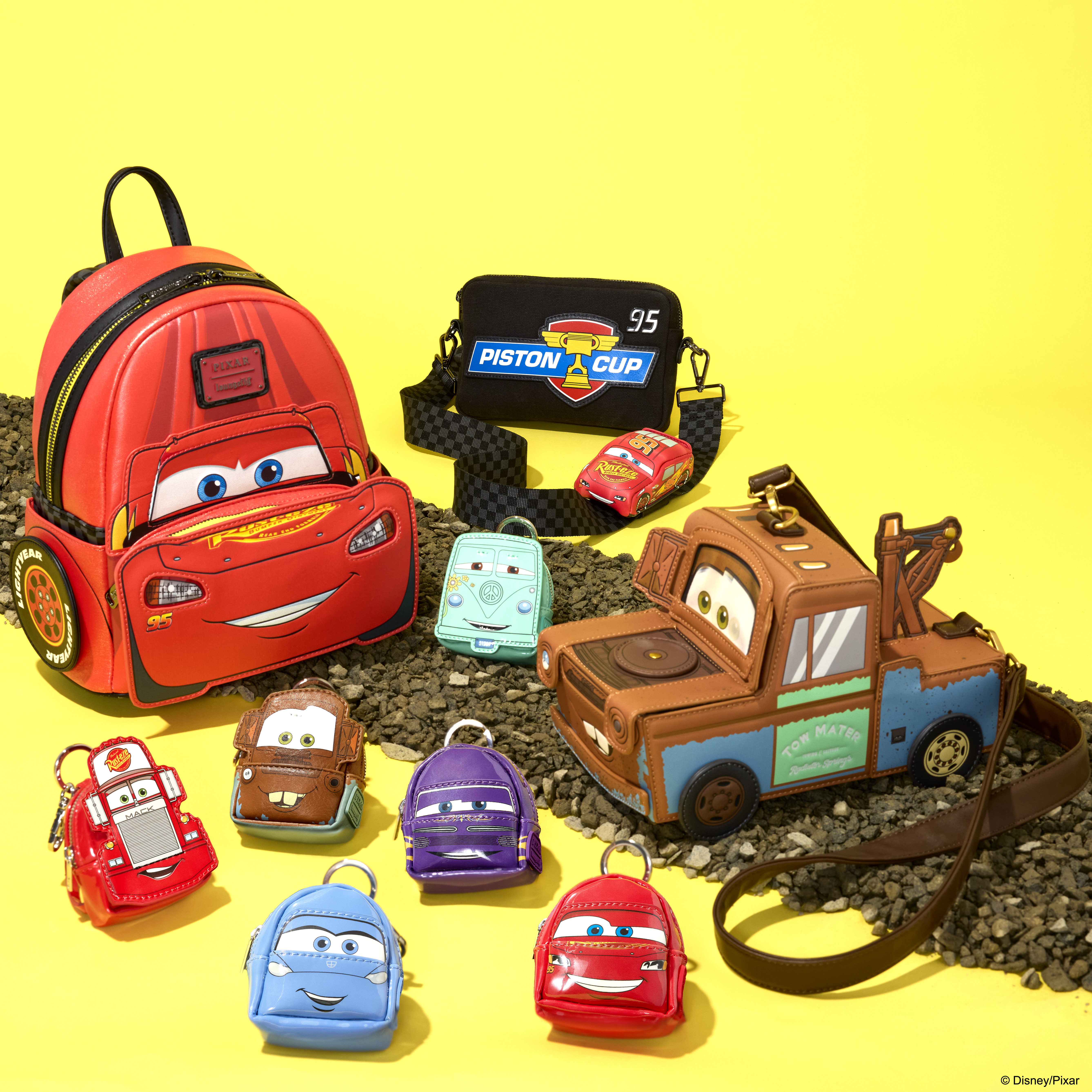Cars 20th Anniversary Tow Mater Figural Crossbody Bag - Image 8