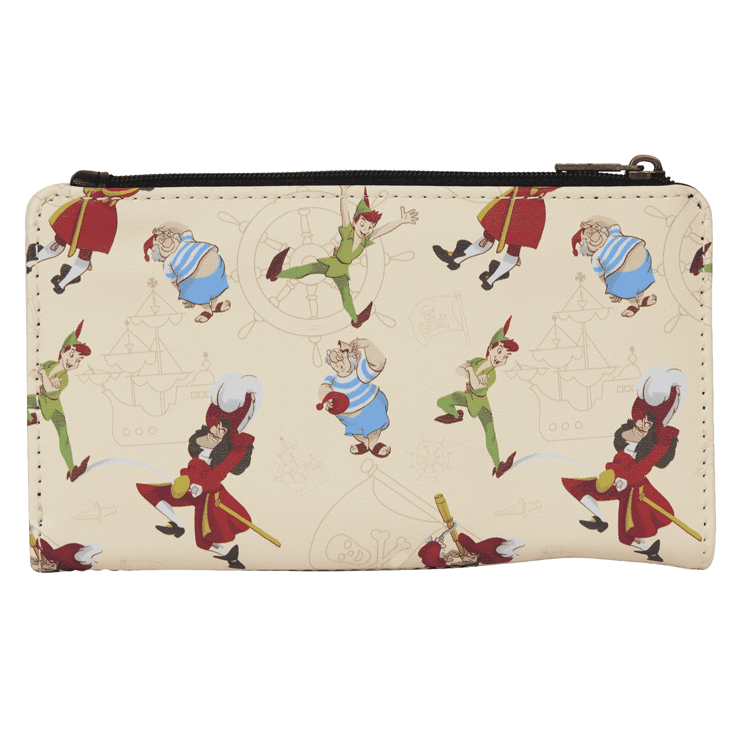 Peter Pan Exclusive Captain Hook Pirate Skull Flap Wallet - Image 2