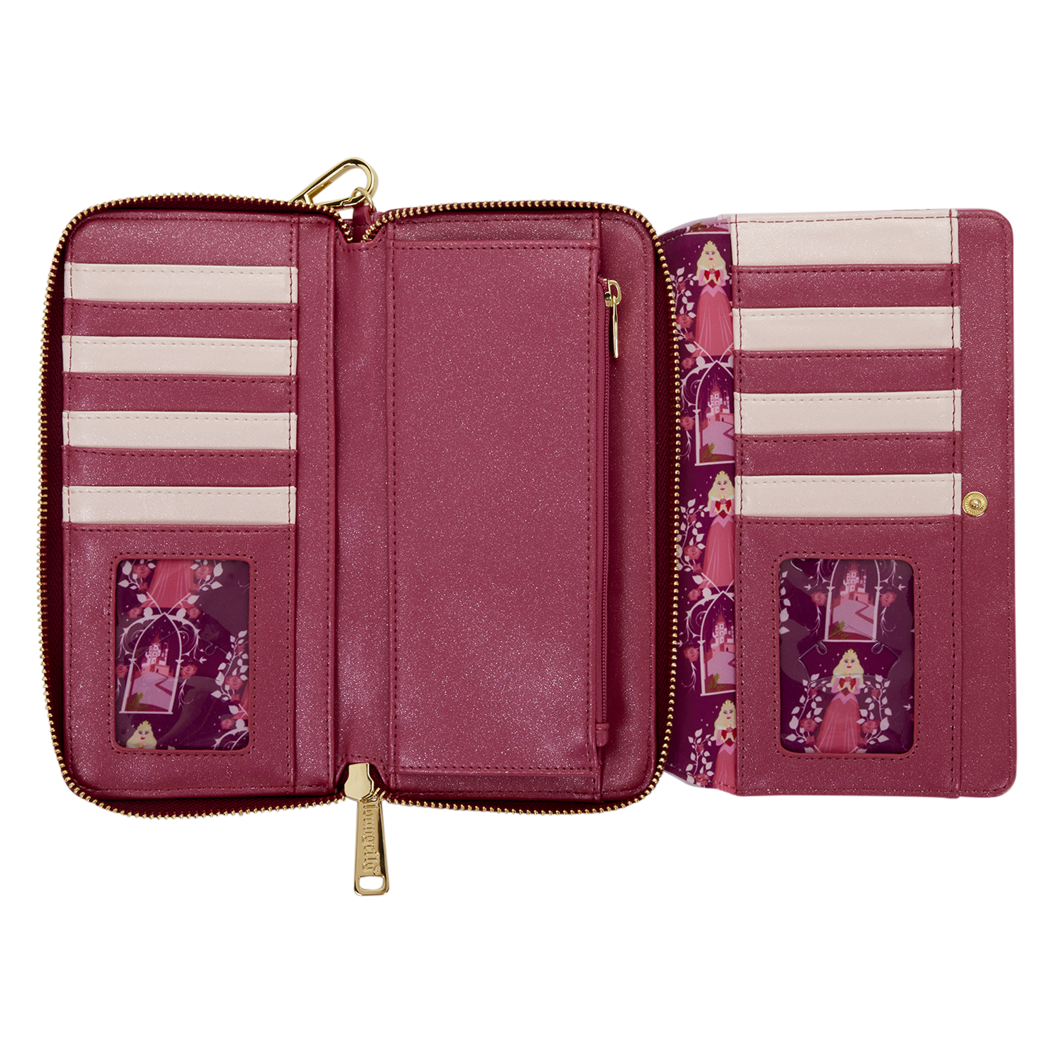 Sleeping Beauty Exclusive Princess Aurora Roses Wristlet Wallet - Image 5