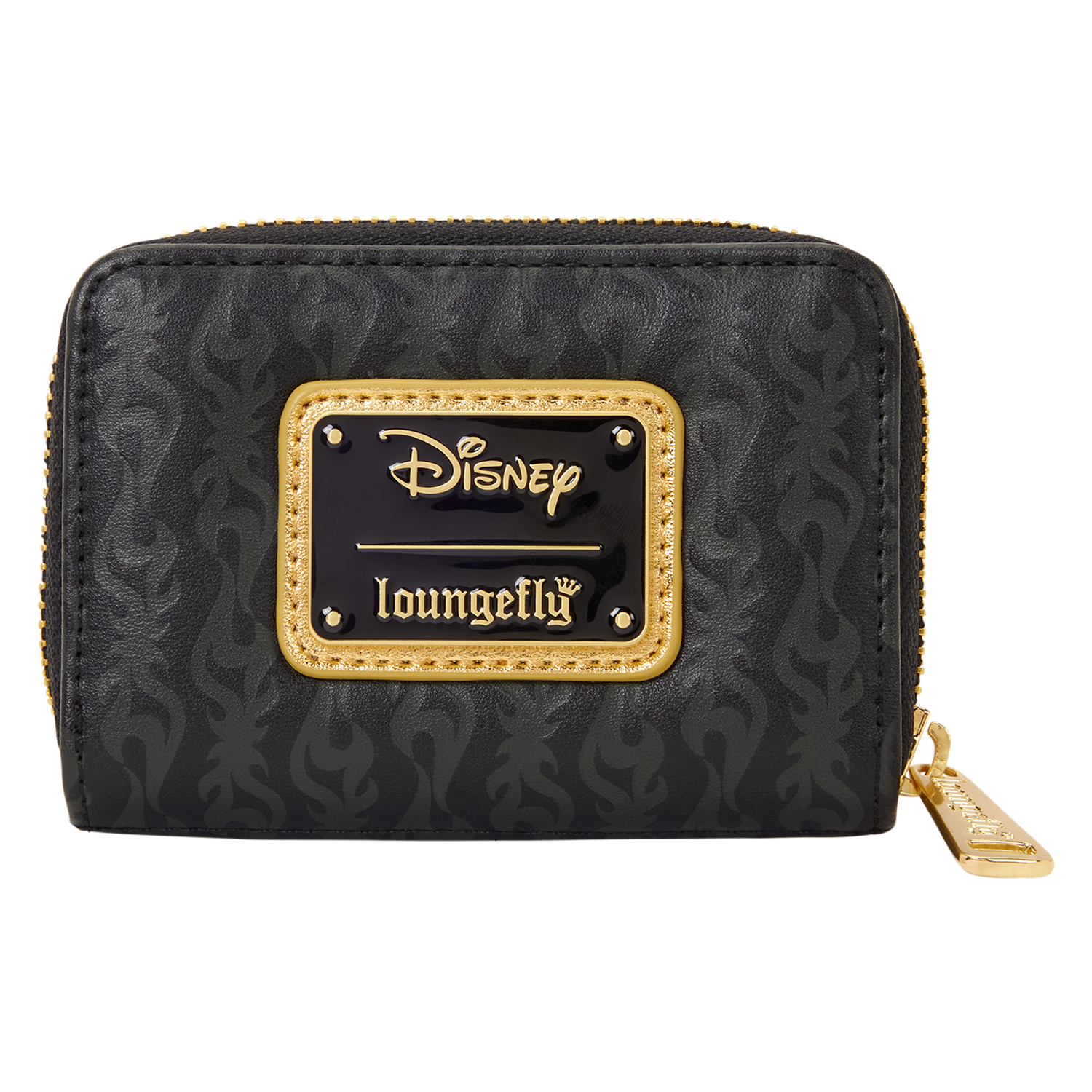 Disney Villains Exclusive Black & Gold Zip Around Wallet - Image 5