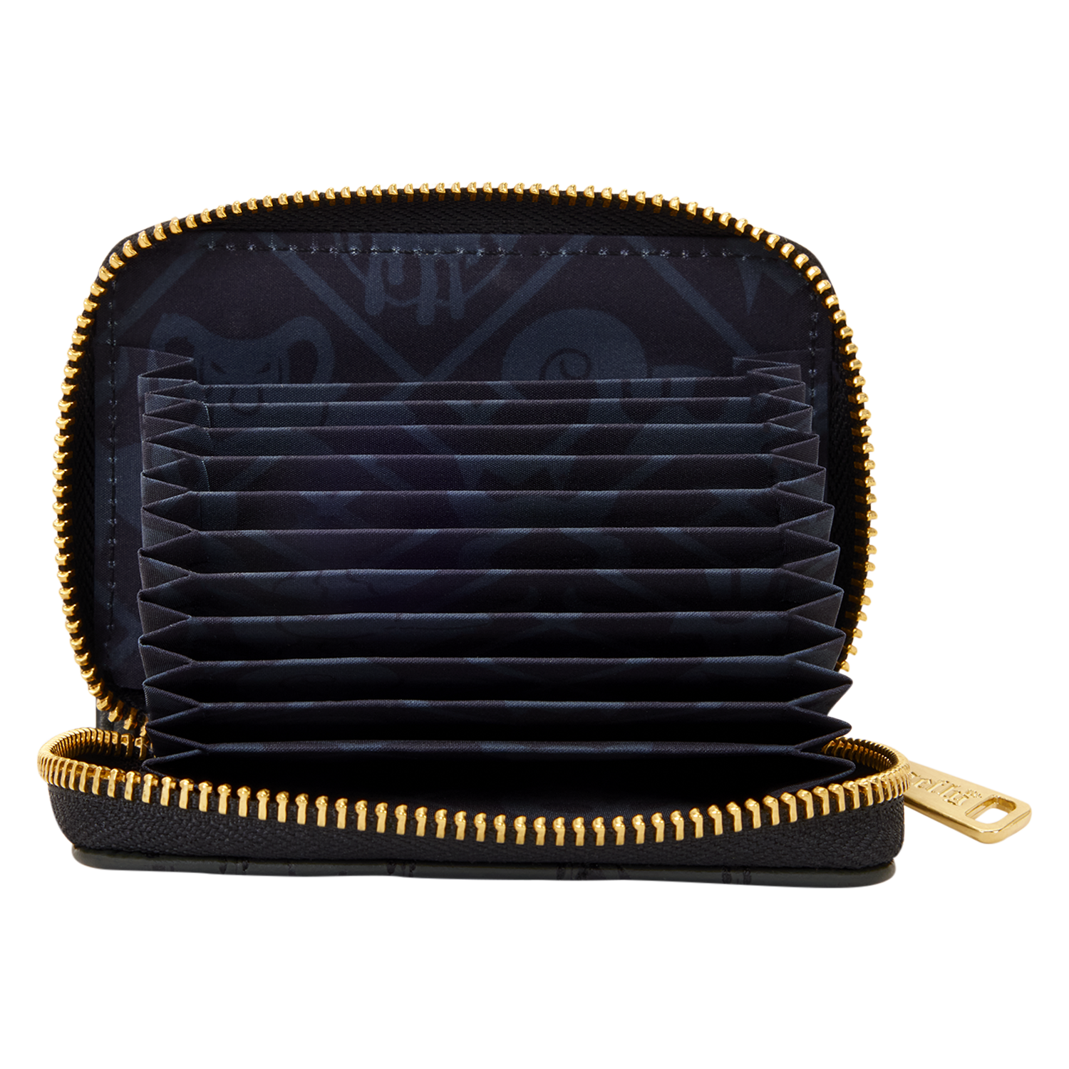 Disney Villains Exclusive Black & Gold Zip Around Wallet - Image 4