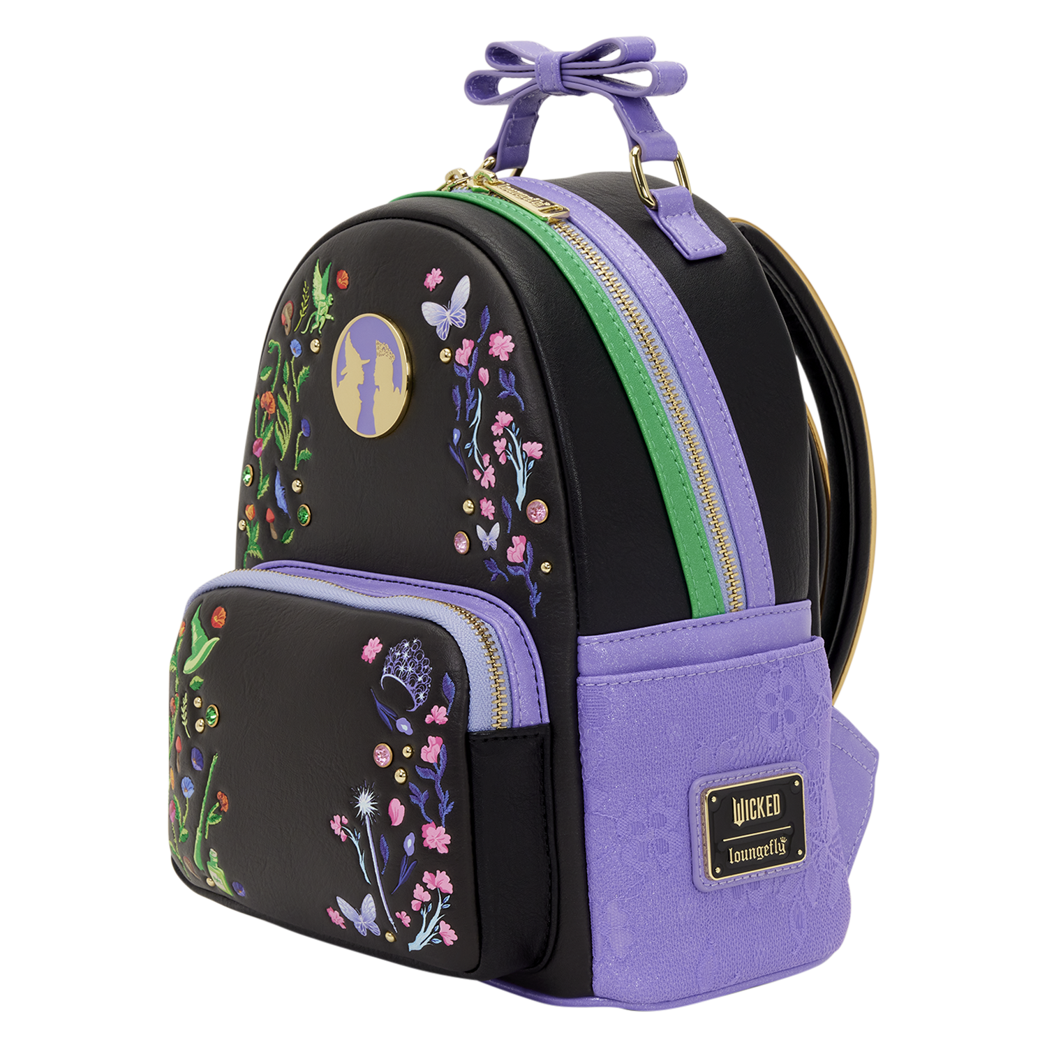 Wicked Glinda & Elphaba Floral & Lace Mini Backpack - Image 4