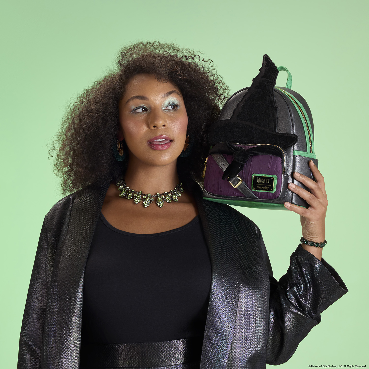 Alternative view of Wicked: For Good Exclusive Elphaba Cosplay Mini Backpack