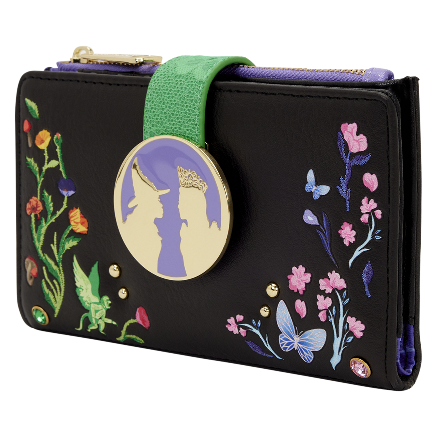 Alternative view of Wicked Glinda & Elphaba Floral & Lace Flap Wallet