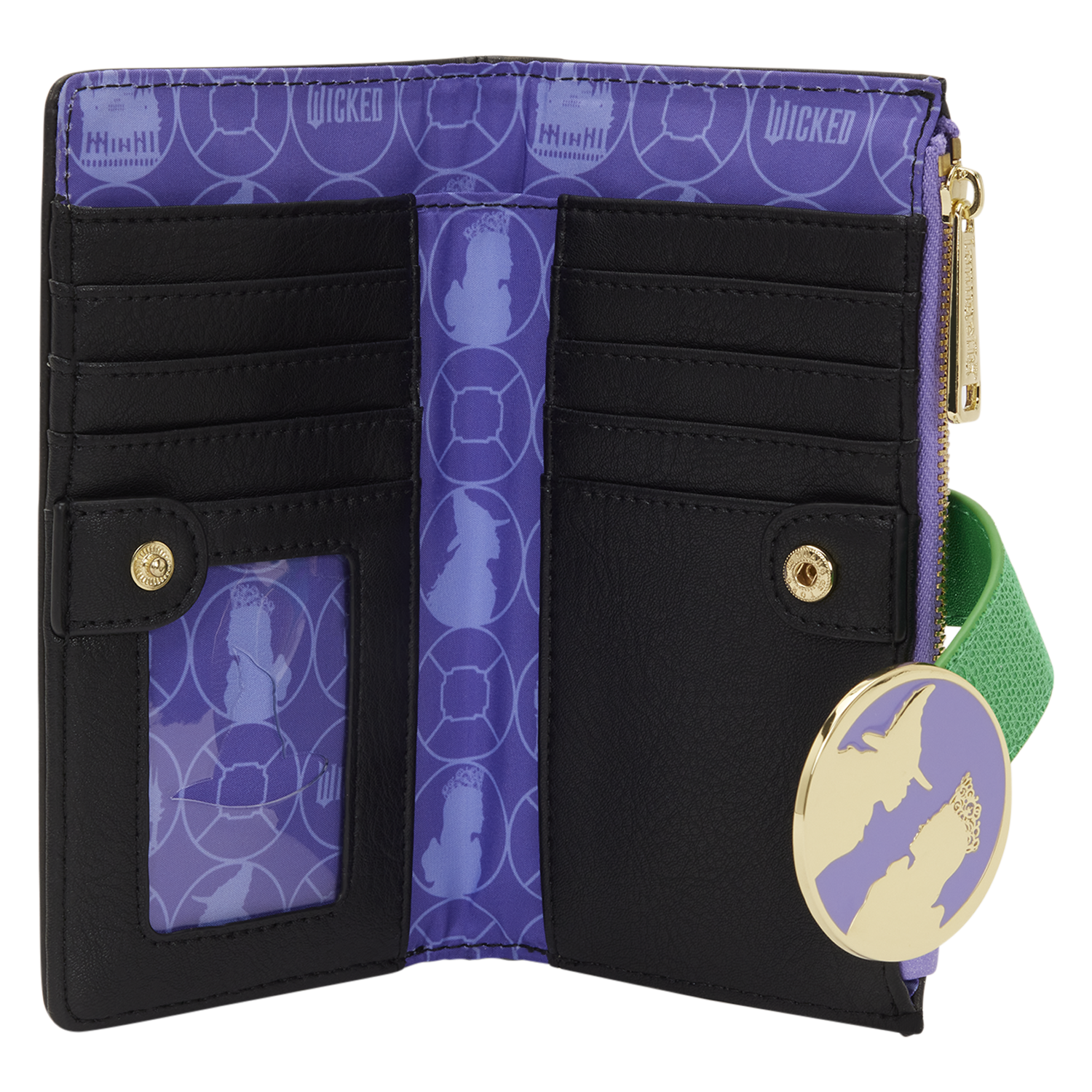 Wicked Glinda & Elphaba Floral & Lace Flap Wallet - Image 5