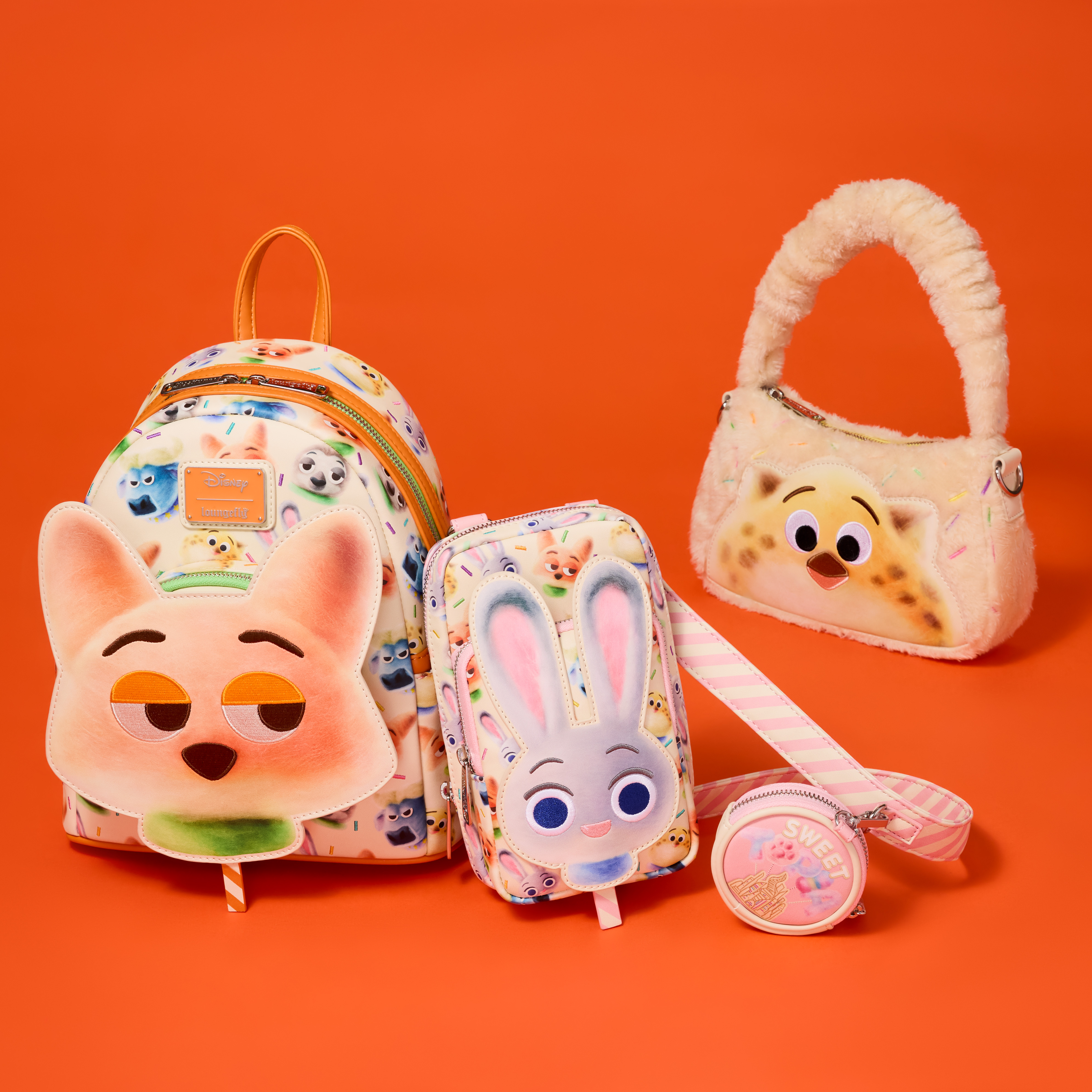 Zootopia 2 Nick Wilde Cotton Candy Cosplay All-Over Print Mini Backpack - Image 4
